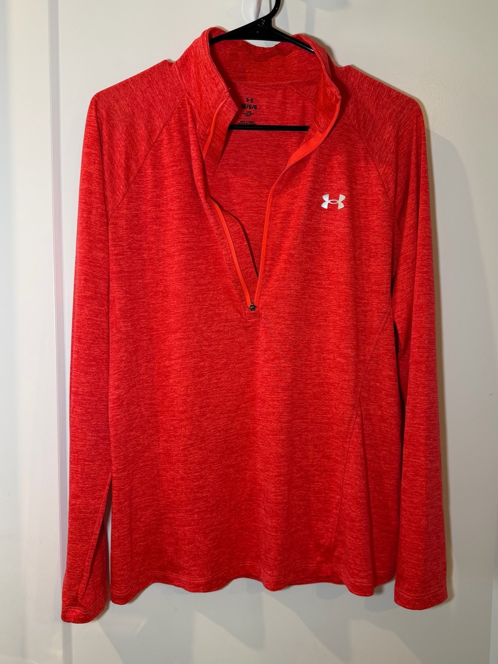 Hurley Women's Red Half-Zip Performance Pullover